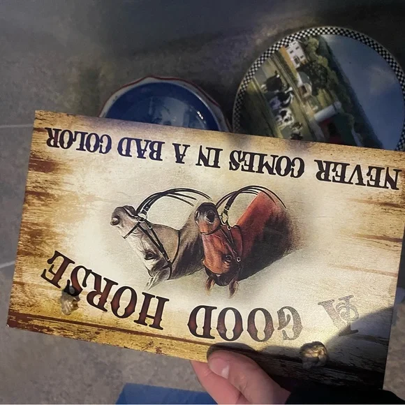 Good Horse Sign with Rustic Design - Picture 1 of 4